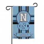 North Carolina Tar Heels Garden Flag Custom Circle Medallion Light Blue Best Selling