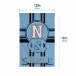 North Carolina Tar Heels Garden Flag Custom Circle Medallion Light Blue Best Selling