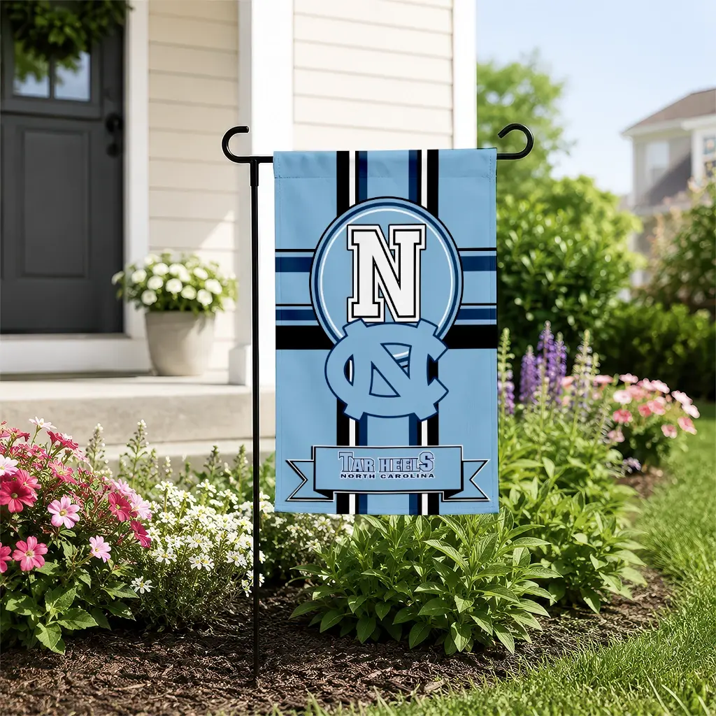North Carolina Tar Heels Garden Flag Custom Circle Medallion Light Blue New Arrival North Carolina Tar Heels Garden Flag Custom Circle Medallion Light Blue New Arrival