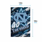 North Carolina Tar Heels Garden Flag Customized Glowing Star Light Blue Best Selling