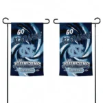 North Carolina Tar Heels Garden Flag Customized Swirl Vortex Light Blue Best Selling