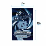 North Carolina Tar Heels Garden Flag Customized Swirl Vortex Light Blue Best Selling