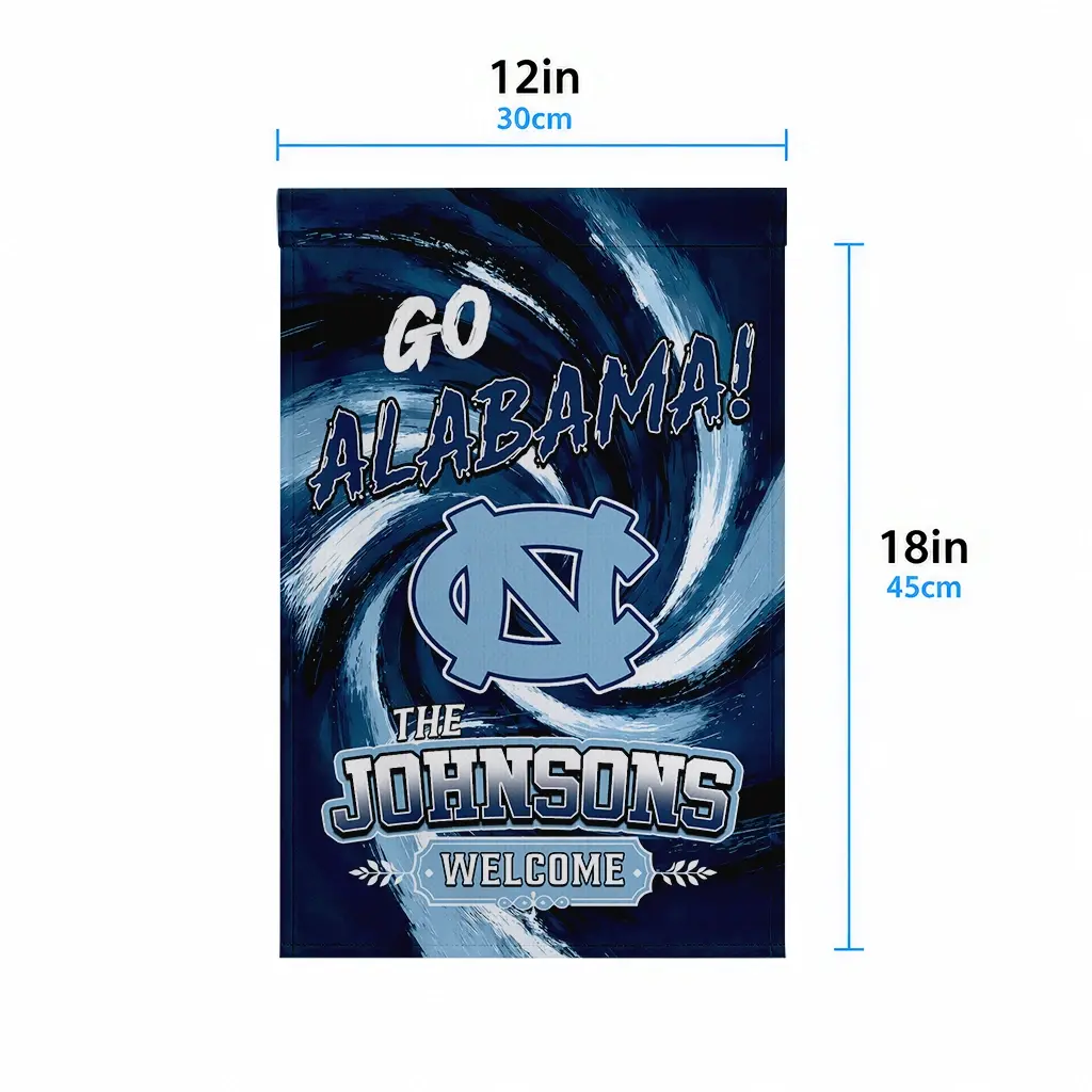 North Carolina Tar Heels Garden Flag Customized Swirl Vortex Light Blue High Quality North Carolina Tar Heels Garden Flag Customized Swirl Vortex Light Blue High Quality