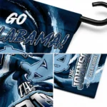 North Carolina Tar Heels Garden Flag Customized Swirl Vortex Light Blue Best Selling