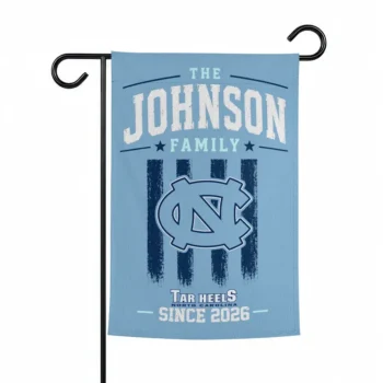 North Carolina Tar Heels Garden Flag Personalized Distressed Stripes Light Blue Best Selling
