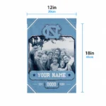 north-carolina-tar-heels-garden-flag-personalized-photo-frame-light-blue-best-selling.webp