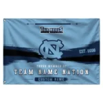 North Carolina Tar Heels House Flag Custom Brushed Streaks Light Blue Best Selling