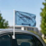 North Carolina Tar Heels House Flag Custom Ornate Border Light Blue Best Selling