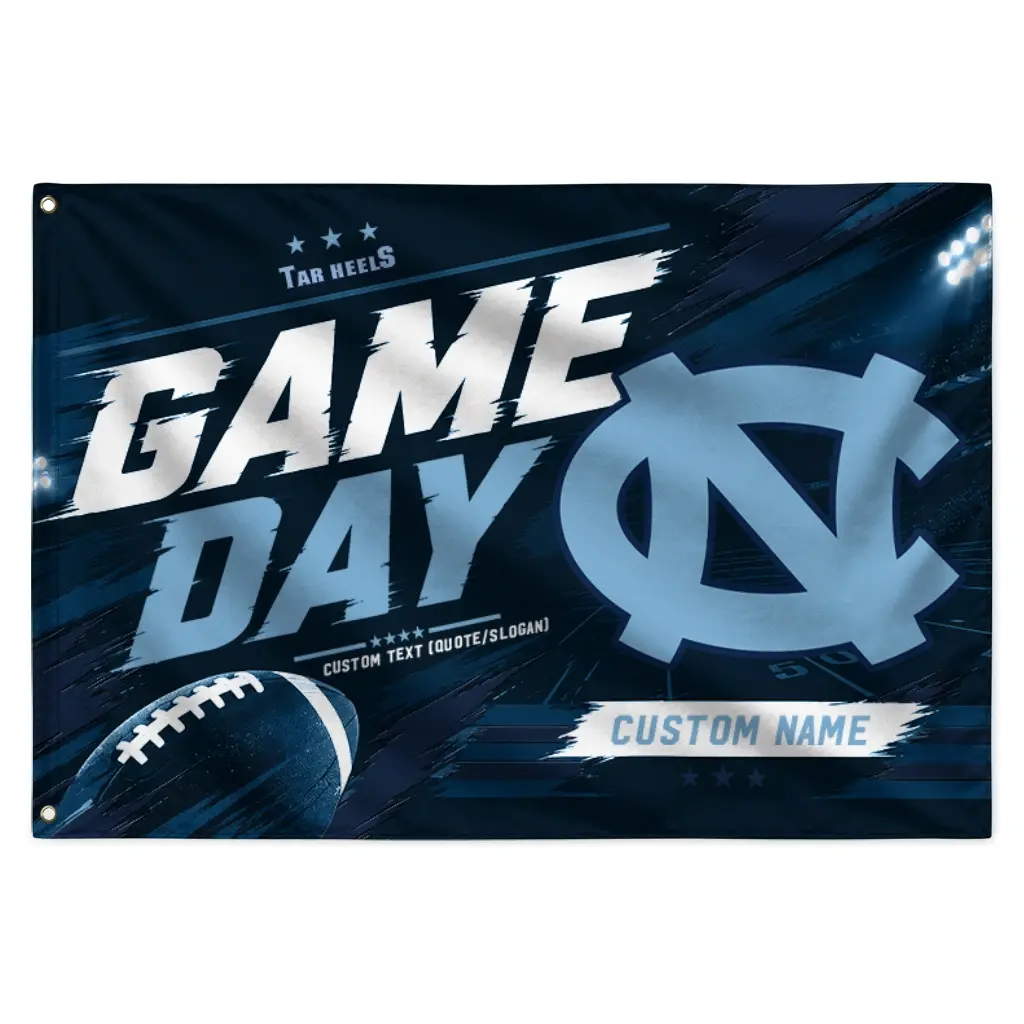 North Carolina Tar Heels House Flag Customized Action Streaks Light Blue Best Selling North Carolina Tar Heels House Flag Customized Action Streaks Light Blue Best Selling