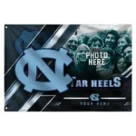 North Carolina Tar Heels House Flag Customized Diagonal Stripes Light Blue Best Selling