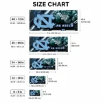 North Carolina Tar Heels House Flag Customized Diagonal Stripes Light Blue Best Selling