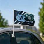 North Carolina Tar Heels House Flag Customized Diagonal Stripes Light Blue Best Selling