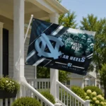 North Carolina Tar Heels House Flag Customized Diagonal Stripes Light Blue Best Selling