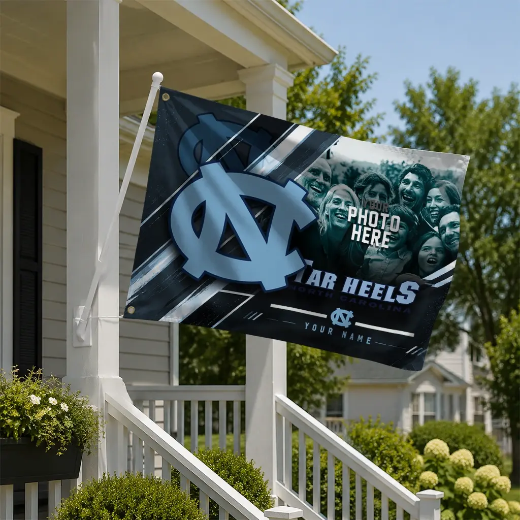 North Carolina Tar Heels House Flag Customized Diagonal Stripes Light Blue New Arrival North Carolina Tar Heels House Flag Customized Diagonal Stripes Light Blue New Arrival