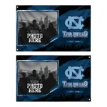 North Carolina Tar Heels House Flag Personalized Framed Photo Light Blue Black Best Selling