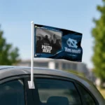 North Carolina Tar Heels House Flag Personalized Framed Photo Light Blue Black Best Selling