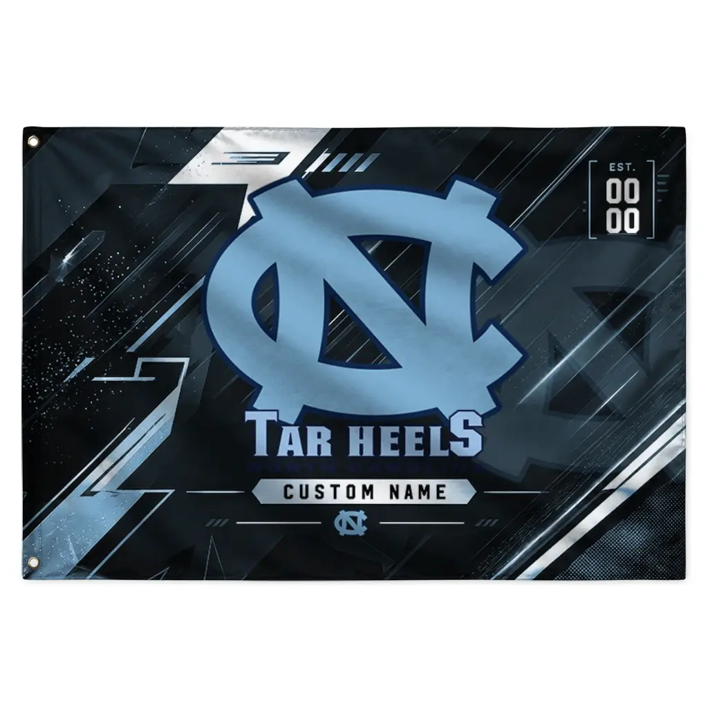 North Carolina Tar Heels House Flag Personalized Speed Slashes Light Blue Best Selling North Carolina Tar Heels House Flag Personalized Speed Slashes Light Blue Best Selling