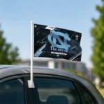 North Carolina Tar Heels House Flag Personalized Speed Slashes Light Blue Best Selling