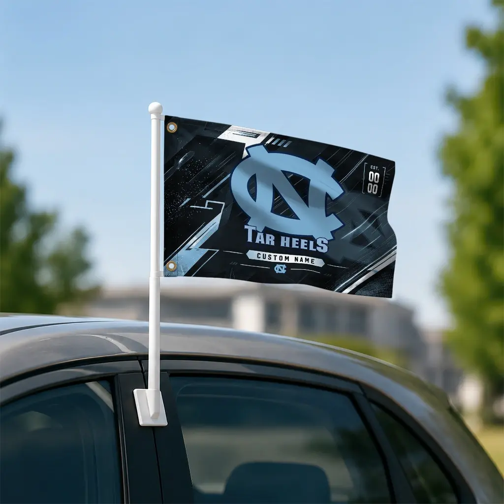 North Carolina Tar Heels House Flag Personalized Speed Slashes Light Blue Latest Model North Carolina Tar Heels House Flag Personalized Speed Slashes Light Blue Latest Model