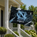 North Carolina Tar Heels House Flag Personalized Speed Slashes Light Blue Best Selling