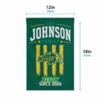 North Dakota State Bison Garden Flag Custom Distressed Stripes Green Best Selling