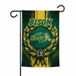 North Dakota State Bison Garden Flag Custom Laurel Wreath Green Best Selling