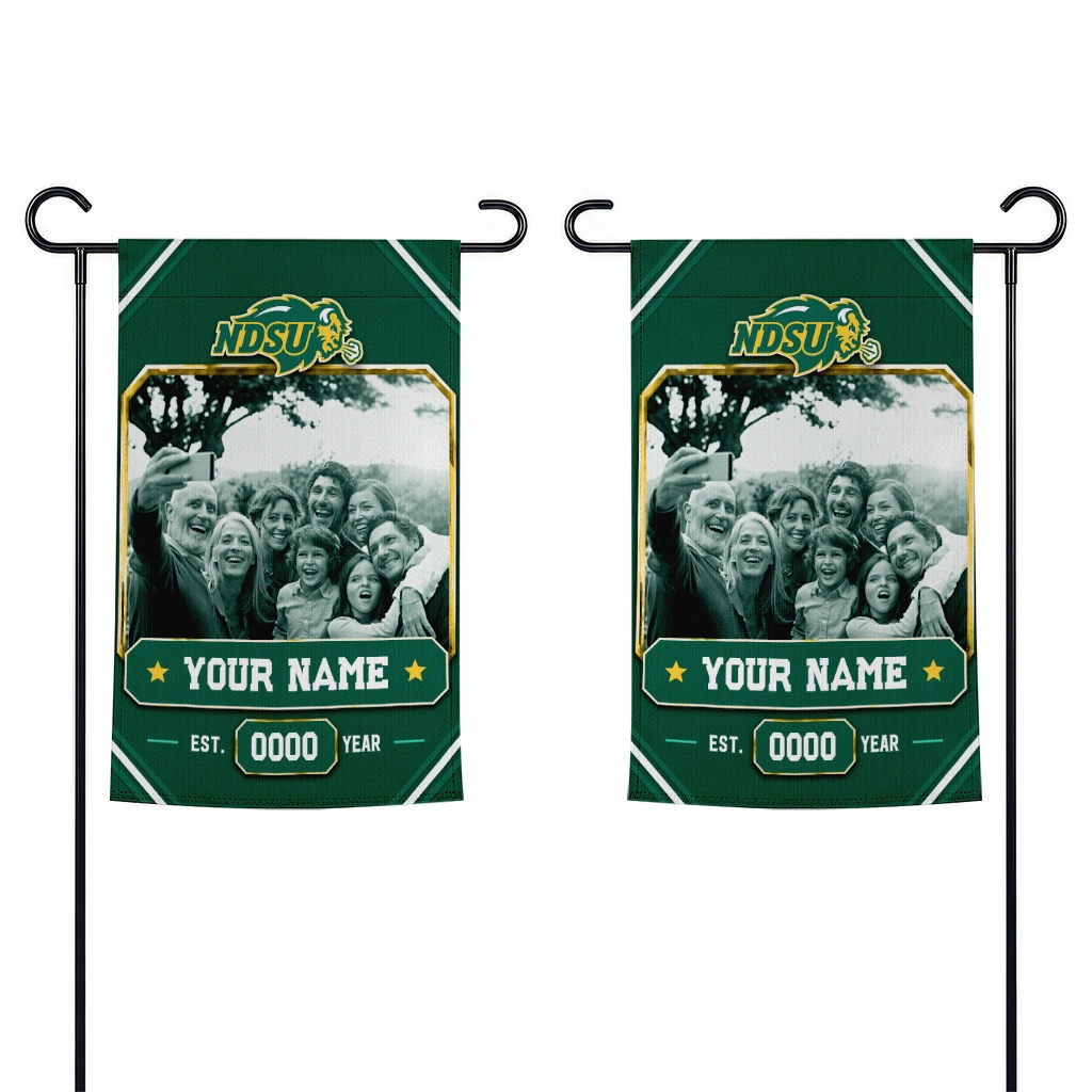 north-dakota-state-bison-garden-flag-custom-photo-frame-green-fashion-forward.webp