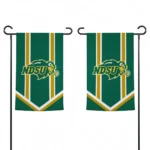 North Dakota State Bison Garden Flag Customized Chevron Stripes Green Best Selling