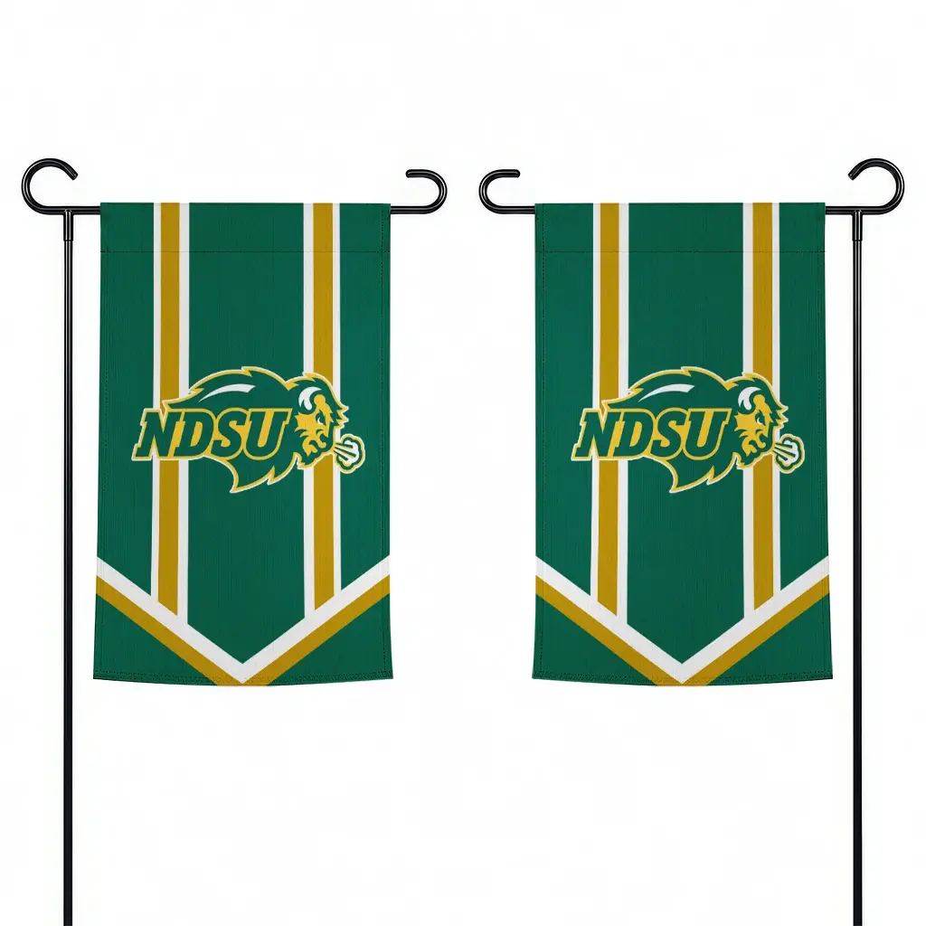 North Dakota State Bison Garden Flag Customized Chevron Stripes Green Fashion Forward North Dakota State Bison Garden Flag Customized Chevron Stripes Green Fashion Forward