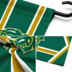 North Dakota State Bison Garden Flag Customized Chevron Stripes Green Best Selling