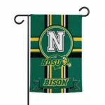 North Dakota State Bison Garden Flag Customized Circle Medallion Green Best Selling