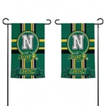 North Dakota State Bison Garden Flag Customized Circle Medallion Green Best Selling