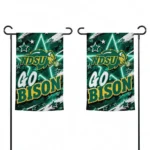 North Dakota State Bison Garden Flag Personalized Glowing Star Green Best Selling