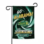 North Dakota State Bison Garden Flag Personalized Swirl Vortex Green Best Selling