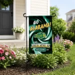 North Dakota State Bison Garden Flag Personalized Swirl Vortex Green Best Selling