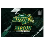 North Dakota State Bison House Flag Custom Speed Slashes Green Best Selling