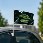 North Dakota State Bison House Flag Custom Speed Slashes Green Best Selling
