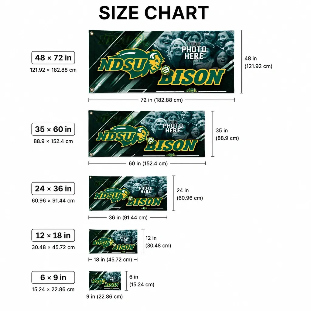 North Dakota State Bison House Flag Personalized Diagonal Stripes Green High Quality North Dakota State Bison House Flag Personalized Diagonal Stripes Green High Quality