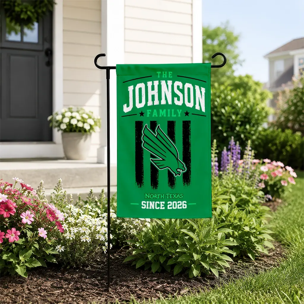 North Texas Mean Green Garden Flag Custom Distressed Stripes Green New Arrival North Texas Mean Green Garden Flag Custom Distressed Stripes Green New Arrival