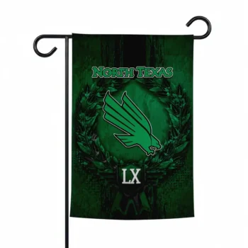 North Texas Mean Green Garden Flag Custom Laurel Wreath Green Best Selling
