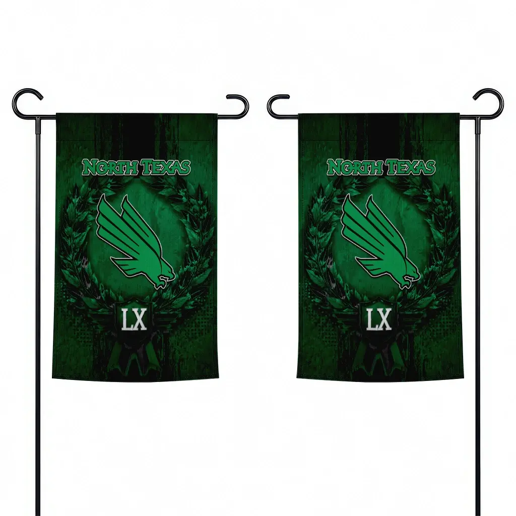 North Texas Mean Green Garden Flag Custom Laurel Wreath Green Fashion Forward North Texas Mean Green Garden Flag Custom Laurel Wreath Green Fashion Forward