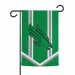 North Texas Mean Green Garden Flag Customized Chevron Stripes Green Best Selling