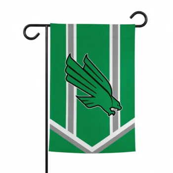 North Texas Mean Green Garden Flag Customized Chevron Stripes Green Best Selling