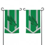 North Texas Mean Green Garden Flag Customized Chevron Stripes Green Best Selling
