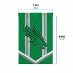 North Texas Mean Green Garden Flag Customized Chevron Stripes Green Best Selling