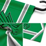 North Texas Mean Green Garden Flag Customized Chevron Stripes Green Best Selling
