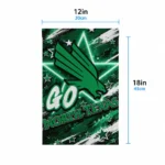 North Texas Mean Green Garden Flag Personalized Glowing Star Green Best Selling