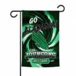 North Texas Mean Green Garden Flag Personalized Swirl Vortex Green Best Selling