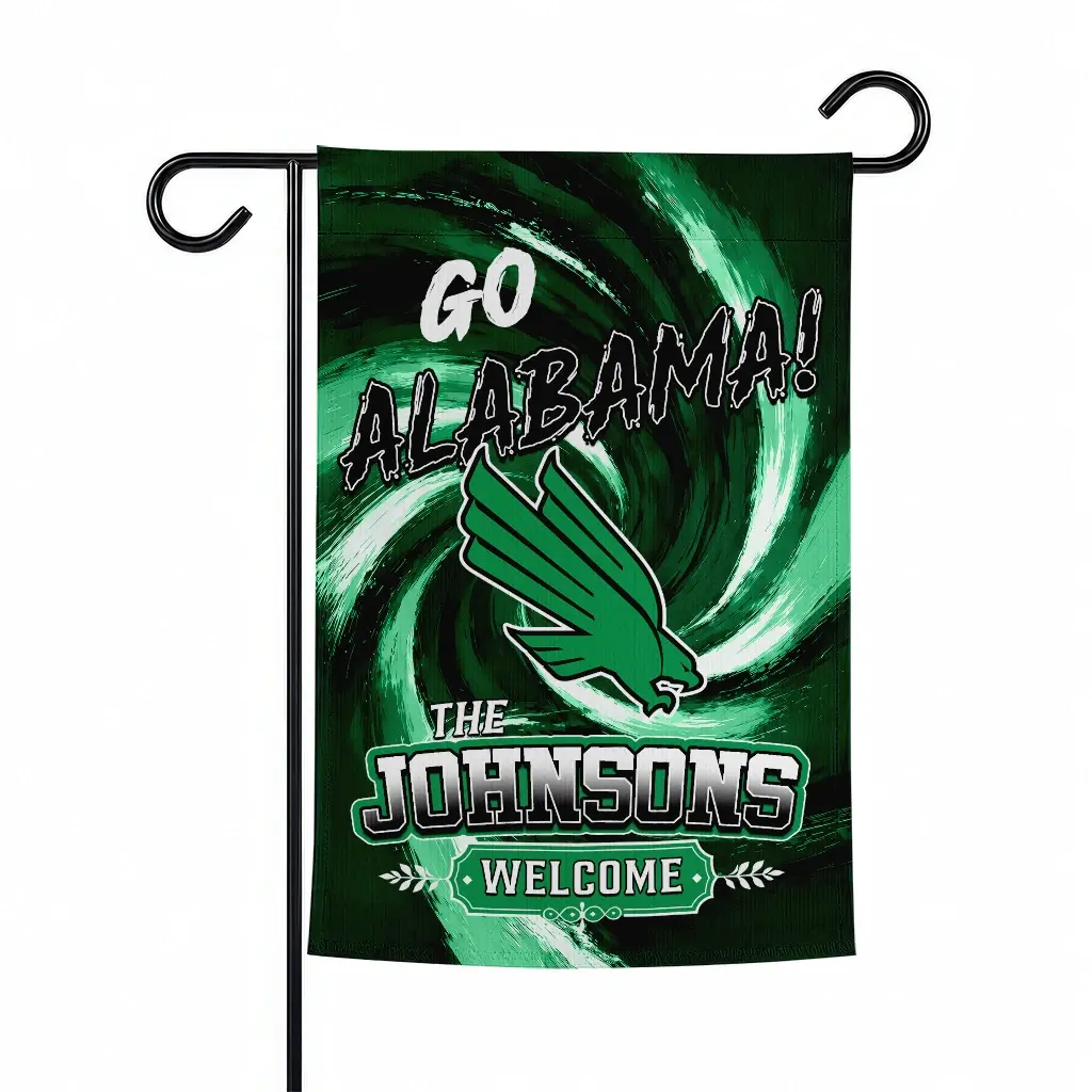 North Texas Mean Green Garden Flag Personalized Swirl Vortex Green Best Selling North Texas Mean Green Garden Flag Personalized Swirl Vortex Green Best Selling