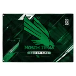 North Texas Mean Green House Flag Custom Speed Slashes Green Best Selling
